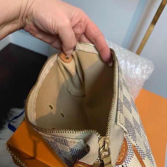 ❌SOLD❌2011 authentic Louis Vuitton Eva bag in Damier Azur w box, dustbag card - Picture 16 of 17